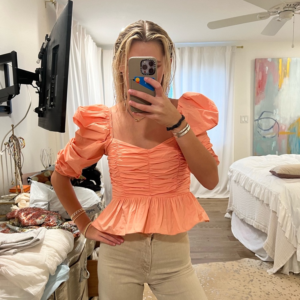 Zara puff sleeve top
